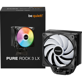 Be quiet! cooler Pure Rock 3 LX Black ARGB, Intel/AMD, 120mm, TDP 190W, BK040