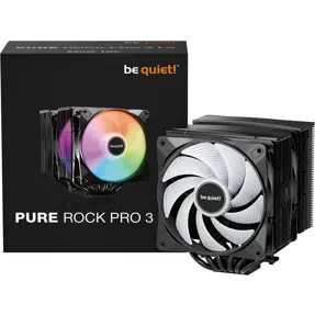 Be quiet! cooler Pure Rock Pro 3 LX Black ARGB, Intel/AMD, 2x120mm, TDP 250W, BK043