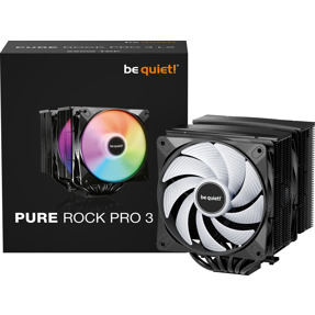 Be quiet! cooler Pure Rock Pro 3 LX Black ARGB, Intel/AMD, 2x120mm, TDP 250W, BK043