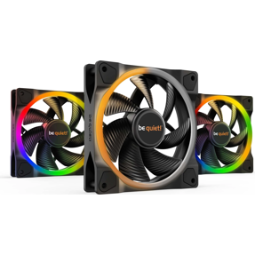 Be quiet! ventilator 120mm Light Wings PWM High-Speed, RGB, 3-Pack, Black, BL077