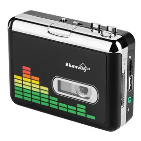 BlumWay USB Cassette to MP3 Converter, Portable Cassette Player Digital Cassette Converter Audio Music