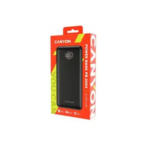Canyon Powerbank PB-2002 20000mAh Black, PD 20W, CNE-CPB2002B