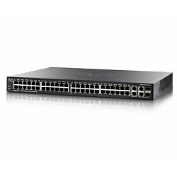 Cisco SG350-52P-K9-EU, Rackmount Gigabit Managed switch, 48x RJ-45, 2x RJ-45/SFP, 2x SFP, 375W PoE+