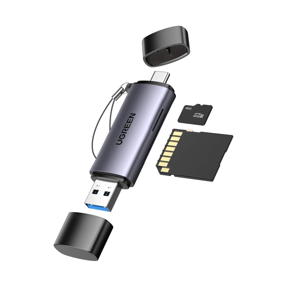 Čitač memorijskih kartica Ugreen TF/microSD/SD kartice, USB-C/USB-A, 9150050247