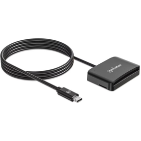 Čitač pametnih kartica Manhattan, USB-C, microSD, 102742