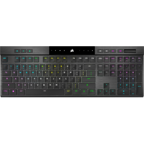 Corsair bežična tipkovnica K100 RGB AIR Wireless, Gaming, Cherry MX Ultra Low Profile Tactile switch, CH-913A01U-NA