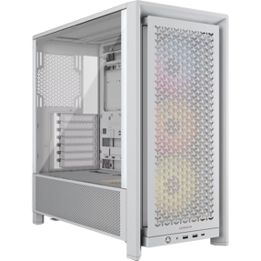 Corsair Midi Tower Frame 4000D RS ARGB, glass window, White, CC-9011297-WW