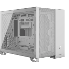 Corsair Mini Tower 2500D Airflow, Dual Chamber, glass window, White, CC-9011264-WW