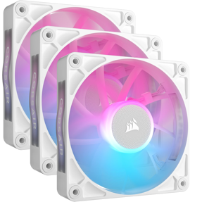 Corsair ventilator 120mm iCUE Link RX120, PWM, RGB, 3-Pack, White, CO-9051022-WW
