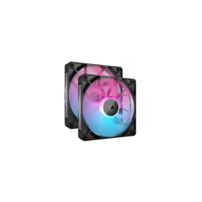 Corsair ventilator 140mm iCUE Link RX140, PWM, RGB, 2-Pack, Black, CO-9051020-WW