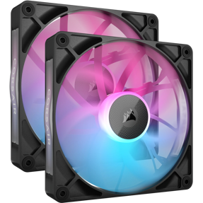 Corsair ventilator 140mm iCUE Link RX140, PWM, RGB, 2-Pack, Black, CO-9051020-WW