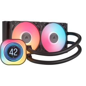 Corsair vodeno hlađenje iCUE LINK Titan 240 RX LCD RGB, Black, 240mm, CW-9061022-WW, (na vanjskom skladištu - isporuka 1-2 radna dana)