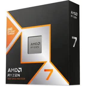 CPU AMD Ryzen 7 9800X3D BOX bez coolera, (4.70-5.20GHz, AM5), 8 Cores/16 Threads, 100-100001084WOF