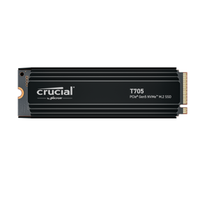 Crucial SSD 4TB T705, heatsink, M.2 SSD, NVMe PCIe, Gen 5, CT4000T705SSD5