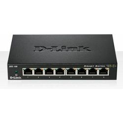 Switch D-Link DGS-108, 8-Port, Gigabit, Unmanaged, Desktop, metalno kućište, DGS-108/E