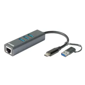 D-Link DUB-2332, USB Type-C/USB 3.0 Hub to Gigabit Ethernet Network Adapter