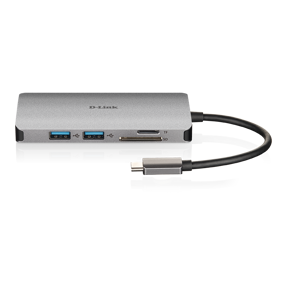 D-Link DUB-M810, 8-in-1 USB-C Hub with HDMI/Ethernet/Card Reader/Power Delivery