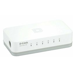 D-Link Switch GO-SW-5E/E, 5-Port, 10/100 Mbps Fast Ethernet, Easy Desktop, GO-SW-5E/E