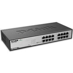 D-Link Switch DES-1016D, 16-Port, 10/100 Mbps, Fast Ethernet, Unmanaged, DES-1016D/E