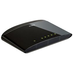 D-Link Switch DES-1005D, 5-Port, 10/100 Mbps, Fast Ethernet, Unmanaged, DES-1005D