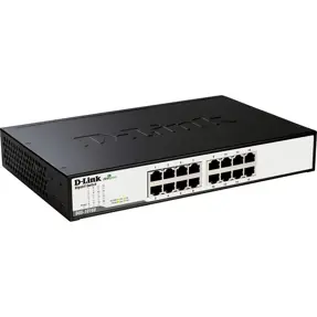 D-Link Switch DGS-1016D, 16-Port, Gigabit, Unmanaged, Desktop, DGS-1016D/E