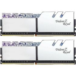 DDR4 16GB (2x8) G.Skill 3600MHz TridentZ RGB RoyalSilver Series, F4-3600C18D-16GTRS