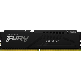 DDR5 16GB (1x16) Kingston, 5600MHz, CL36, Fury Beast Black, Intel XMP/AMD Expo, KF556C36BBE-16