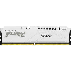DDR5 16GB (1x16) Kingston, 6000MHz, CL36, Fury Beast White, Intel XMP/AMD Expo, KF560C36BWE2-16