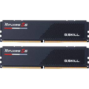 DDR5 32GB (2x16) G.Skill, 6000MHz, CL36, Ripjaws S5, Black, Intel XMP/AMD Expo, F5-6000J3636F16GX2-RS5K