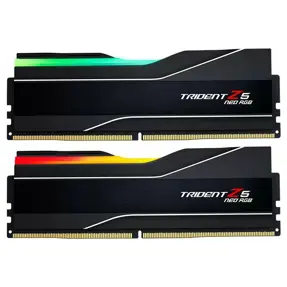 DDR5 32GB (2x16) G.Skill, 6400MHz, Trident Z5 NEO RGB Black, AMD EXPO, F5-6400J3239G16GX2-TZ5NR