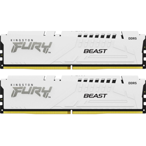 DDR5 32GB (2x16) Kingston, 6000Mhz, CL36, Fury Beast White, Intel XMP/AMD Expo, KF560C36BWE2K2-32