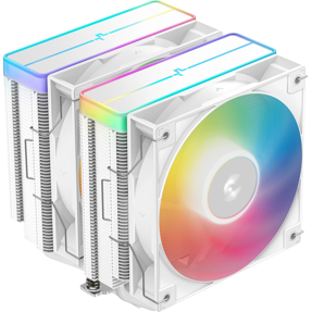 DeepCool cooler AG620 WH ARGB V2, Intel/AMD, 2x120mm, TDP 260W, White, R-AG620-WHAMMN-GJD