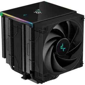 DeepCool cooler AK620 Digital, LCD, ARGB, Intel/AMD, 2x120mm, TDP 260W, Black, R-AK620-BKADMN-G