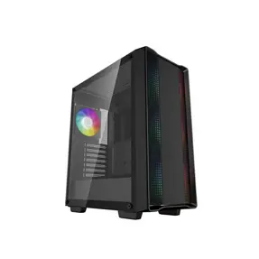 DeepCool Midi Tower CC560 ARGB V2, glass window, Black, R-CC560-BKTAA4-G-2