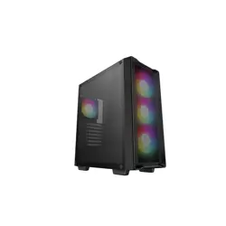 DeepCool Midi Tower CC560 Mesh V2, ATX, ARGB, Tepmered glass, Black, R-CC560-BKAMA4-G-2