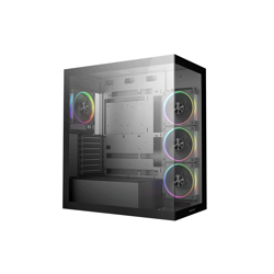 DeepCool Midi Tower CG580 4F V2, ATX, Tempered Glass, Black, R-CG580-BKADA4-G-2