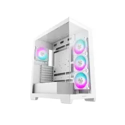 DeepCool Midi Tower CG580 4F WH, ATX, tempered glass, white, R-CG580-WHADA4-G-1