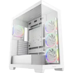 DeepCool Midi Tower CG580 4F WH V2, ATX, Tempered Glass, White, R-CG580-WHADA4-G-2