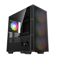 DeepCool Midi Tower CH560 Digital, ARGB, LCD, glass window, Black, R-CH560-BKAPE4D-G-1