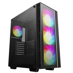 DeepCool Midi Tower MATREXX 55 V4 C, ARGB, glass window, Black, R-MATREXX55-BCADA4-G-4