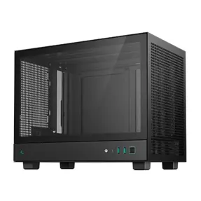 DeepCool Mini ITX CH160, Mini-ITX, Tempered glass, Black, R-CH160-BKNGI0-G-1