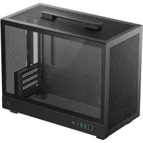 DeepCool Mini-ITX CH160 PLUS, Mini-ITX, Tempered glass, Black, R-CH160-BKNGM0-G