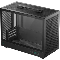 DeepCool Mini-ITX CH160 PLUS, Mini-ITX, Tempered glass, Black, R-CH160-BKNGM0-G