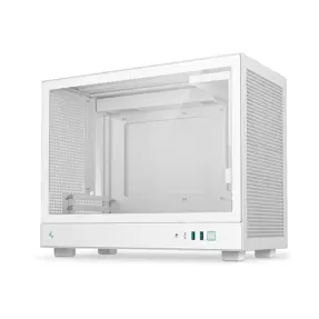 DeepCool Mini-ITX CH160 PLUS WH, Mini-ITX, Tempered glass, White, R-CH160-WHNGM0-G