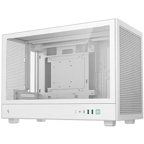 DeepCool Mini Tower CH260, Tempered glass, White, R-CH260-WHNGM0-G-1