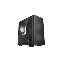 DeepCool Mini Tower CH360 Digital, Micro-ATX, ARGB, LCD, Tempered glass, Black, R-CH360-BKAPE3D-G-1