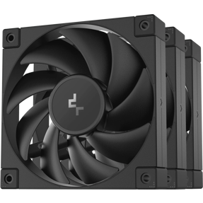 DeepCool ventilator 120mm FD12, PWM, Black, 3-Pack, R-FD12-BKNPN3-G