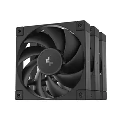 DeepCool ventilator 120mm FD12, PWM, Black, 3-Pack, R-FD12-BKNPN3-G