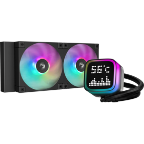 DeepCool vodeno hlađenje LP240, ARGB, Matrix, TDP 280W, Black, 240mm, R-LP240-BKMSNC-G-1