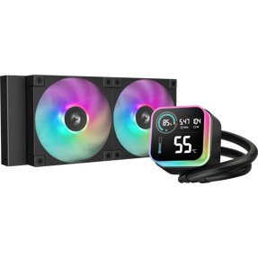 DeepCool vodeno hlađenje LQ240, ARGB, Black, 240mm, LCD, R-LQ240-BKLSMW-G-1